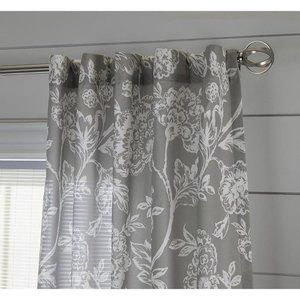 Allen Roth Jacklyn Window Curtains Panel 84" Brown